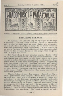 Wiadomości Parafjalne 1933.12.03.R.5 Nr49