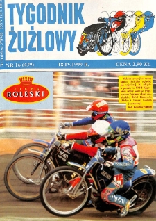 Tygodnik Żużlowy 1999.04.18 R.9 Nr16(439)