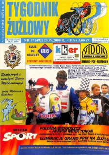 Tygodnik Żużlowy 2000.04.23 R.10 Nr17(492)