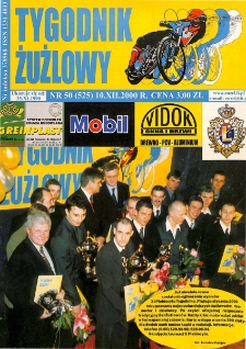 Tygodnik Żużlowy 2000.12.10 R.10 Nr50(525)