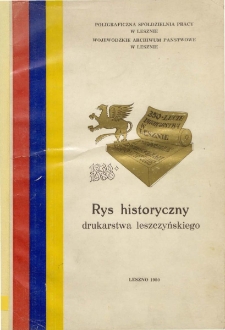 Rys historyczny drukarstwa leszczyńskiego
