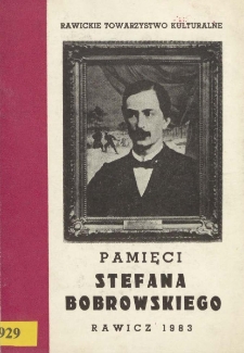 Pamięci Stefana Bobrowskiego
