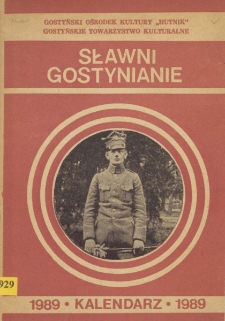 Sławni gostynianie: kalendarz 1989