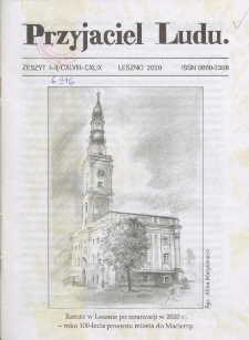 Przyjaciel Ludu 2020 R.35 Nr 1/2