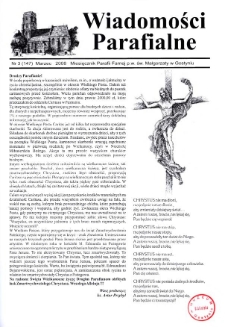 Wiadomości Parafialne 2008.03 Nr3 (147)