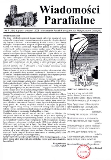Wiadomości Parafialne 2008.07 Nr7 (151)