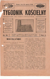Tygodnik Kościelny 1916.06.25.R.2 Nr26