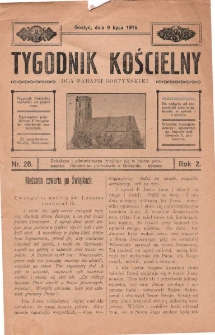 Tygodnik Kościelny 1916.07.09.R.2 Nr28