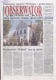 Obserwator Rawicki 2000.04.27 R.1 Nr4