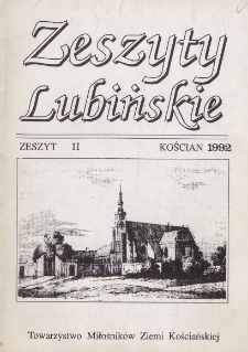 Zeszyty Lubińskie 1992 Nr 2