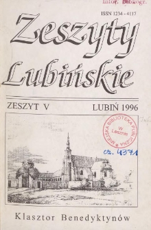 Zeszyty Lubińskie 1996 Nr 5