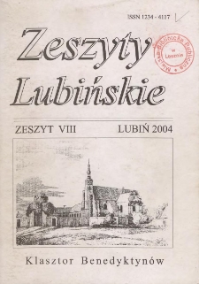 Zeszyty Lubińskie 2004 Nr 8