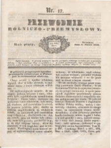 Przewodnik Rolniczo-Przemysłowy 1842.03.01 R.5 Nr 17
