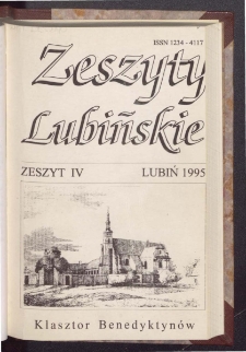 Zeszyty Lubińskie 1995 Nr 4