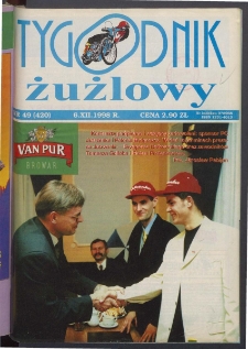 Tygodnik Żużlowy 1998.12.06 R.8 Nr49(420)