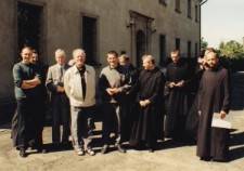 Wizyta opata prezesa Kongregacji Zwiastowania Najświętszej Maryi Pannie o.Celestine Cullena.czerwiec 1995 r.