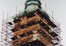 Remont wieży kościoła klasztornego. 1997 r.