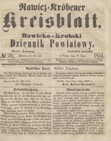 Rawicko-Krobski Dziennik Powiatowy. 1854.07.19 R.4 Nr 29