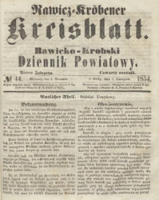 Rawicko-Krobski Dziennik Powiatowy. 1854.11.01 R.4 Nr 44