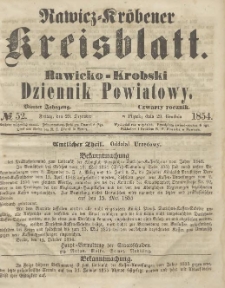 Rawicko-Krobski Dziennik Powiatowy. 1854.12.29 R.4 Nr 52