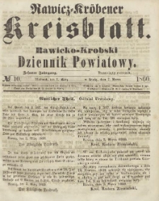 Rawicko-Krobski Dziennik Powiatowy. 1860.03.07 R. 10 Nr 10