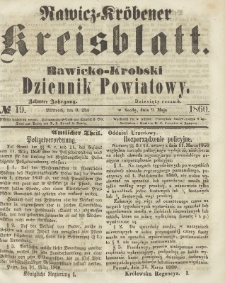 Rawicko-Krobski Dziennik Powiatowy. 1860.05.09 R. 10 Nr 19