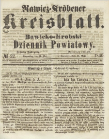 Rawicko-Krobski Dziennik Powiatowy. 1860.05.31 R. 10 Nr 22