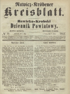 Rawicko-Krobski Dziennik Powiatowy. 1862.05.08 R.12 Nr 19