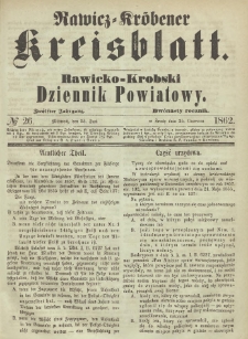 Rawicko-Krobski Dziennik Powiatowy. 1862.06.25 R.12 Nr 26