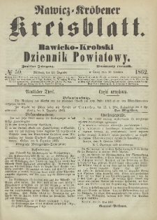 Rawicko-Krobski Dziennik Powiatowy. 1862.12.10 R.12 Nr 50