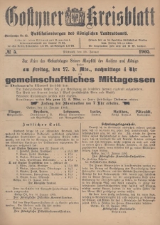 Gostyner Kreisblatt 1905.01.18 Nr 5