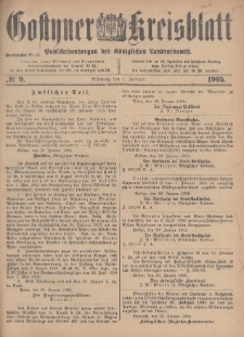 Gostyner Kreisblatt 1905.02.01 Nr 9