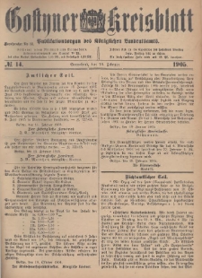 Gostyner Kreisblatt 1905.02.18 Nr 14