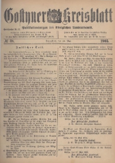Gostyner Kreisblatt 1905.05.13 Nr 38