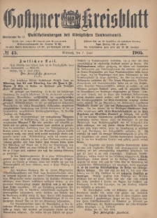 Gostyner Kreisblatt 1905.06.07 Nr 45