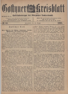 Gostyner Kreisblatt 1905.08.19 Nr 66