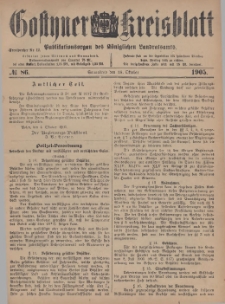 Gostyner Kreisblatt 1905.10.28 Nr 86