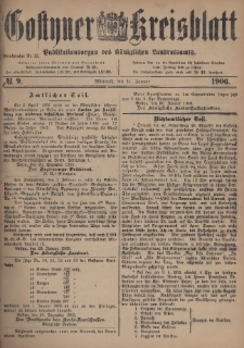 Gostyner Kreisblatt 1906.01.31 Nr 9