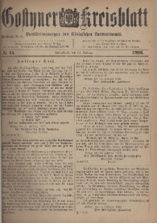 Gostyner Kreisblatt 1906.02.17 Nr 14