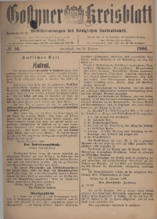 Gostyner Kreisblatt 1906.02.24 Nr 16
