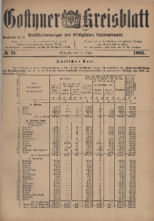 Gostyner Kreisblatt 1906.03.14 Nr 21