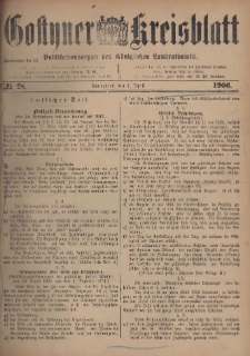 Gostyner Kreisblatt 1906.04.07 Nr 28