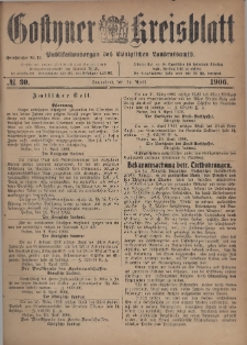 Gostyner Kreisblatt 1906.04.14 Nr 30