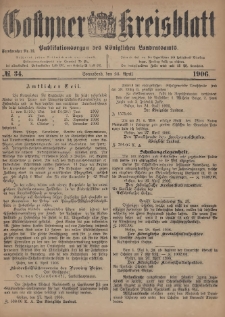 Gostyner Kreisblatt 1906.04.28 Nr 34