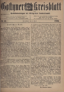 Gostyner Kreisblatt 1906.06.02 Nr 44