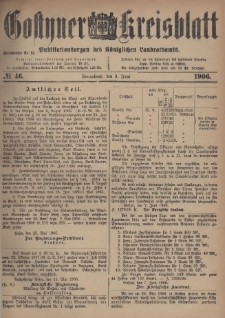 Gostyner Kreisblatt 1906.06.09 Nr 46