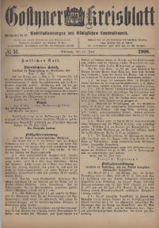 Gostyner Kreisblatt 1906.06.27 Nr 51
