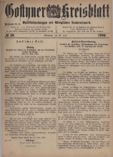 Gostyner Kreisblatt 1906.07.25 Nr 59