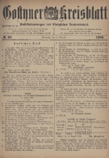 Gostyner Kreisblatt 1906.08.08 Nr 63