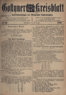 Gostyner Kreisblatt 1906.08.18 Nr 66